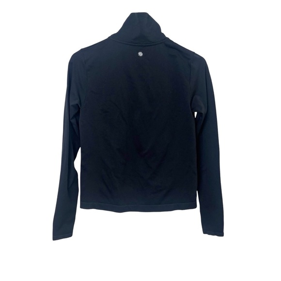 Athleta Flurry Seamless Henley Black Long Sleeve - Picture 3 of 8